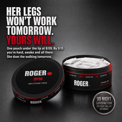 ROGER 9PM — Nicotine-Free Evening Pouches